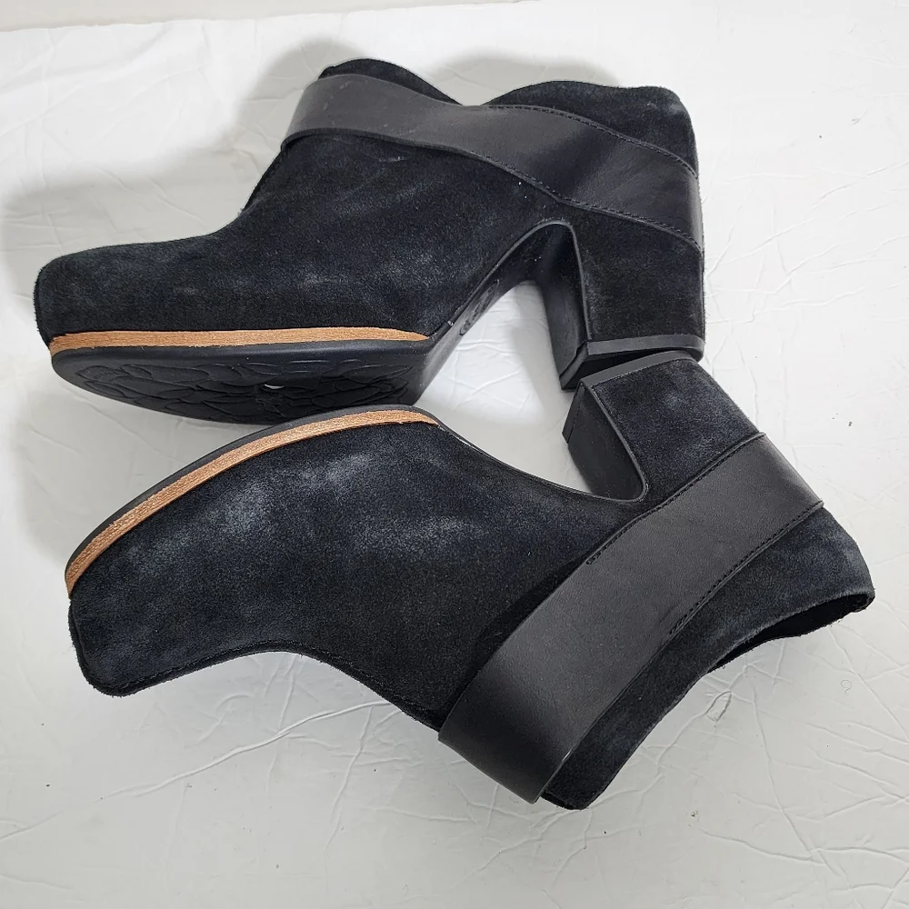 Kork-Ease Womens Shanaya Black Mules Size 10M Suede  Shoes Closed Toe - Picture 7 of 9